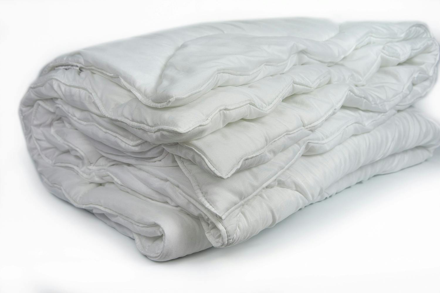 Folded hollowfibre Duvet. Bed summer and winter blanket